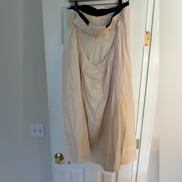 Maeve Strapless Pintuck Open-Back Dress Size L - Picture 7 of 8